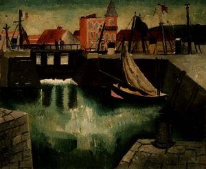 Haven, Dieppe door Christopher Wood