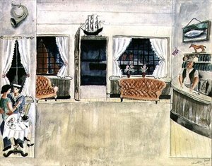 De Bar van de Ship Inn, St. Ives door Christopher Wood