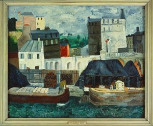 De Seine bij Passy, april-mei 1928 door Christopher Wood