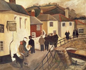Het Schip Hotel, Mousehole, Cornwall, 19289 door Christopher Wood