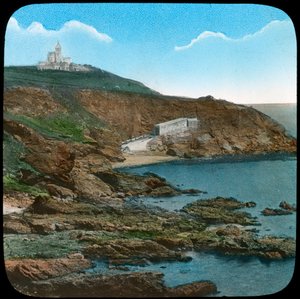 De Vuurtoren van Lizard, Cornwall, eind 19e of begin 20e eeuw