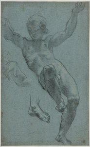 Studie van een jongeling voor de Loggia van Cupido en Psyche door Cigoli