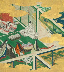 Een Mooie Slinger Tamakazura, 17e eeuw door Circle of Tosa Mitsuyoshi
