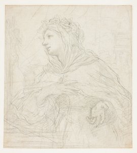 Studie van Santa Rosalia van Palermo door Ciro Ferri