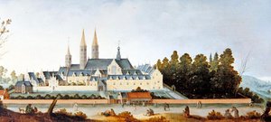 Abdij en Kasteel van Egmond door Claes Jacobsz. van der Heck