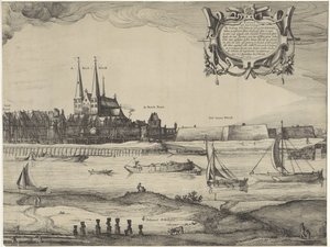 Profiel van Deventer (plaat IV) door Claes Jansz. Visscher (II) (possibly)