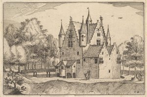Een kasteel, plaat 22 uit Regiunculae et Villae Aliquot Ducatus Brabantiae, ca. 1610