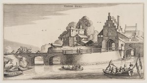 Ingang van een stad, uit Landschappen (Playsante Lantschappen)