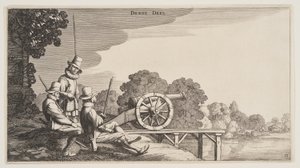 De drie schutters, uit Landschappen (Playsante Lantschappen)