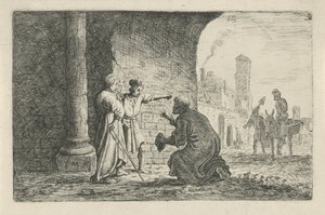 Lot en de twee engelen door Claes Moeyaert