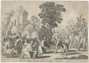 Verzoening van Jakob en Esau door Claes Moeyaert