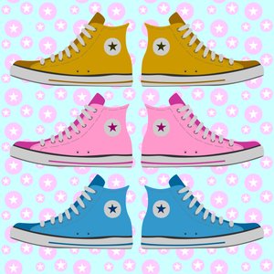 Converse Genot door Claire Huntley