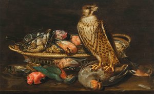 Clara Peeters Stilleven met slechtvalk en vogels