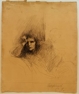 Zelfportret door Clara Siewert