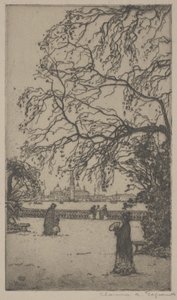 Jardini Public, Venetië door Clarence A. Gagnon