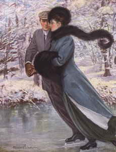 Liefde lacht om de winter door Clarence F. Underwood
