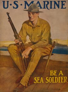 U.S. Marine - Wees een zeesoldaat, 1917 door Clarence F. Underwood