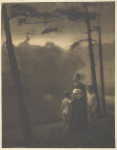 Avond—Moeder en Jongens door Clarence H. White