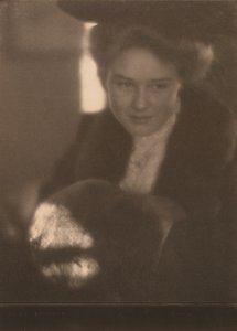 Meisje met Muff door Clarence H. White