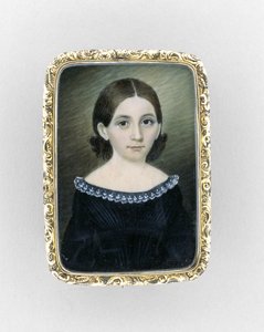 Portret van een Meisje, c.1845 door Clarissa Peters