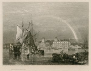 Greenwich Hospital, Londen door Clarkson Frederick Stanfield