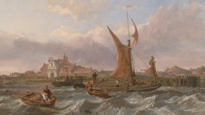 Tilbury Fort - Wind tegen de stroom door Clarkson Frederick Stanfield