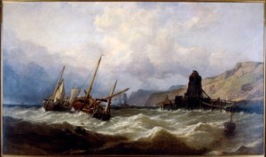 Oxwich Bay, Zuid-Wales door Clarkson Stanfield