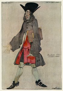 De Bedelaarsopera, Peachum (kleur litho)