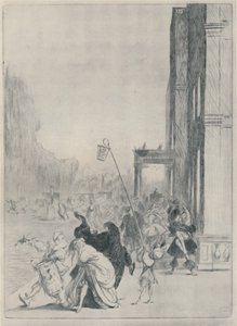 Na het gemaskerd bal, 1920 door Claude Allin Shepperson