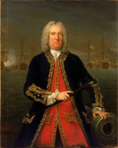 Admiraal Thomas Mathews (1676-1751) door Claude Arnulphy