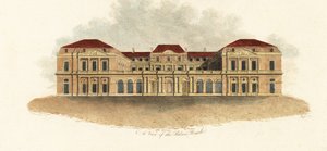 Een uitzicht op het Palais-Royal, Parijs