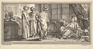 De hoorzitting van Qadi door Claude Augustin Duflos