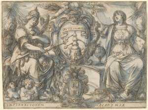 Imperfectorum Academia (Academie van de Onvolmaakten) door Claude Deruet