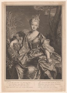 Portret van Marguerite Henriette de La Briffe Le Bret als Ceres