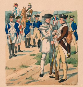 Verenigde Staten van Noord-Amerika, 1775-1783 door Claude Ferdinand Gaillard
