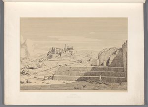 Gezicht op Athene (Vues des sites les plus célèbres de la Grèce antique) door Claude Félix Théodore Caruelle d