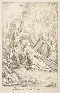 Het dragen van het kruis door Claude Gillot, Jacques Gabriel Huquier