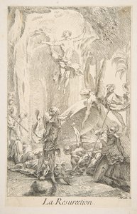 Opstanding door Claude Gillot, Jacques Gabriel Huquier