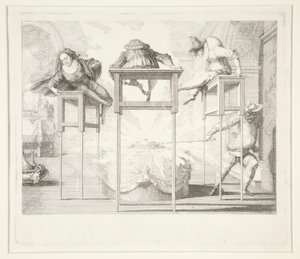 Ondeugende Harlekijn door Claude Gillot