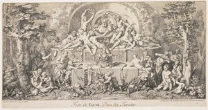 Festival van Faun, God van de Bossen, ca. 1740 door Claude Gillot