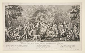 Fête du Dieu Pan, gevierd door Sylvains en Nymfen