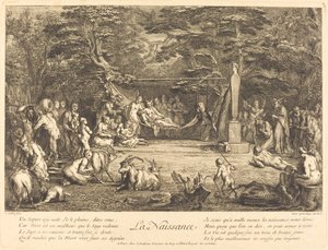 De Geboorte door Claude Gillot