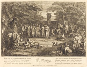 Het Huwelijk door Claude Gillot