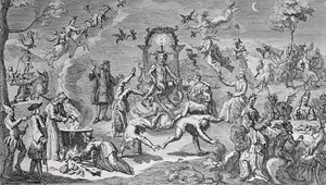 De Heksensabbat door Claude Gillot