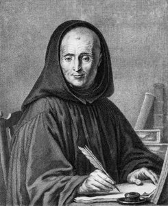 Portret van Jean Mabillon, gegraveerd door Alexis Loir