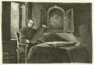 Portret van Ponce-François Copette als Abraham Francen door Claude Henri Watelet