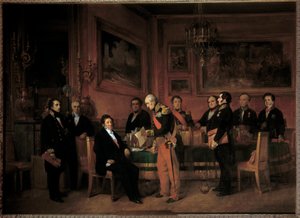 Raad van Ministers in het Palais des Tuileries door Claude Jacquand