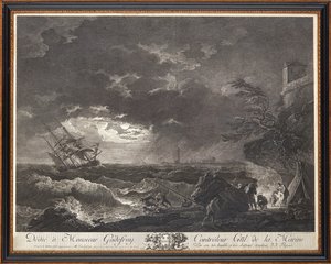 Franse staalgravures door Claude Joseph (after) Vernet