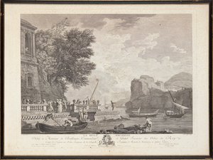 Franse staalgravures door Claude Joseph (after) Vernet
