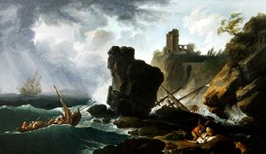 Klassiek Italiaans kustlandschap